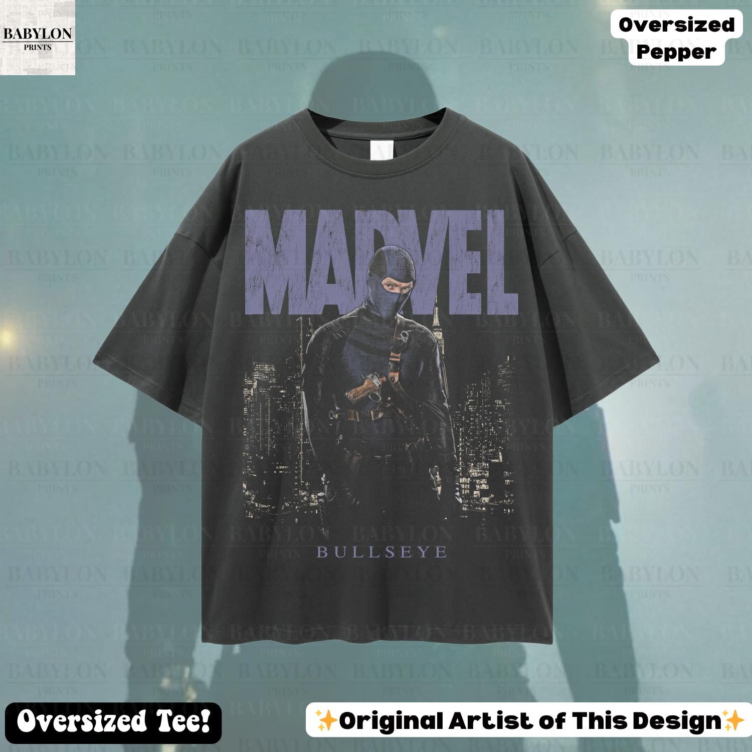 Oversized Bullseye Daredevil Benjamin Pointdexter Mcu Disneyland Daredevil Retro Marvel Daredevil Born Again Merch (5)