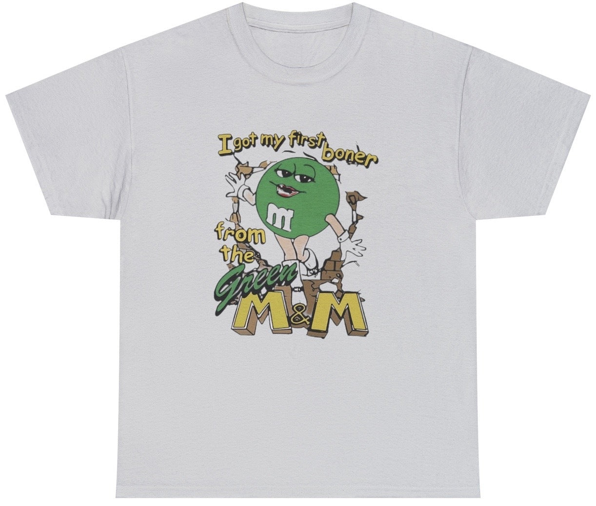 I Got My First Boner From The Green M&M Tee - clothing by TeeHivey.com (Image 2)