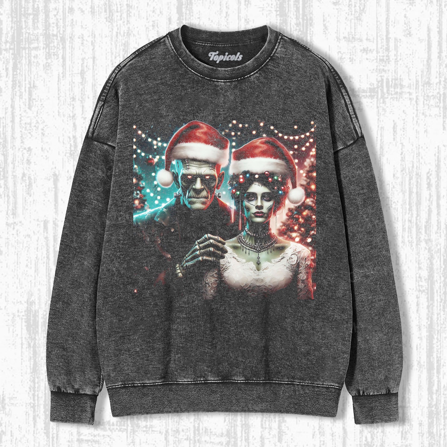SPOOKY AND BRIGHT CHRISTMAS T-SHIRT - clothing by TeeHivey.com (Image 2)