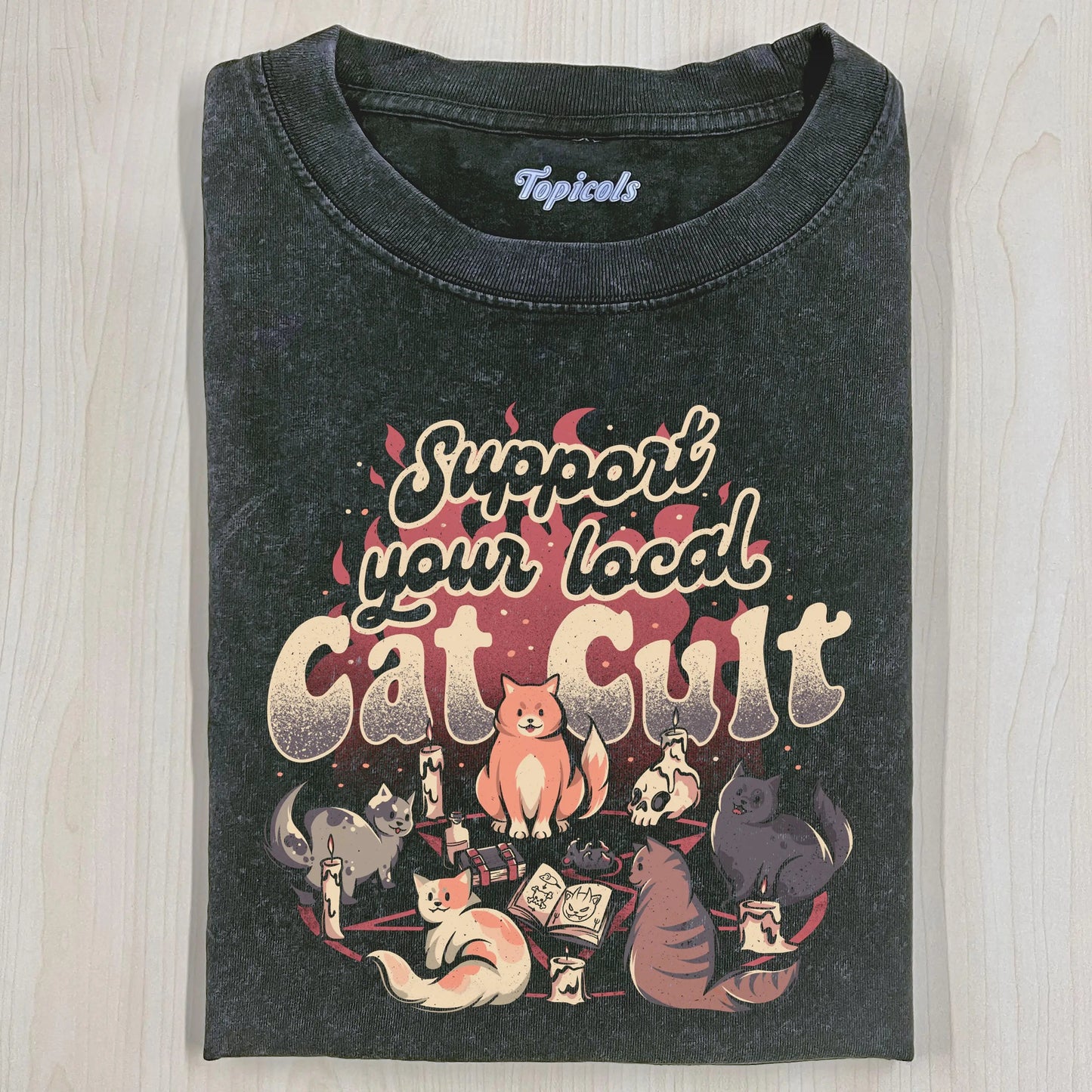 CAT CULT T-SHIRT - clothing by TeeHivey.com (Image 1)