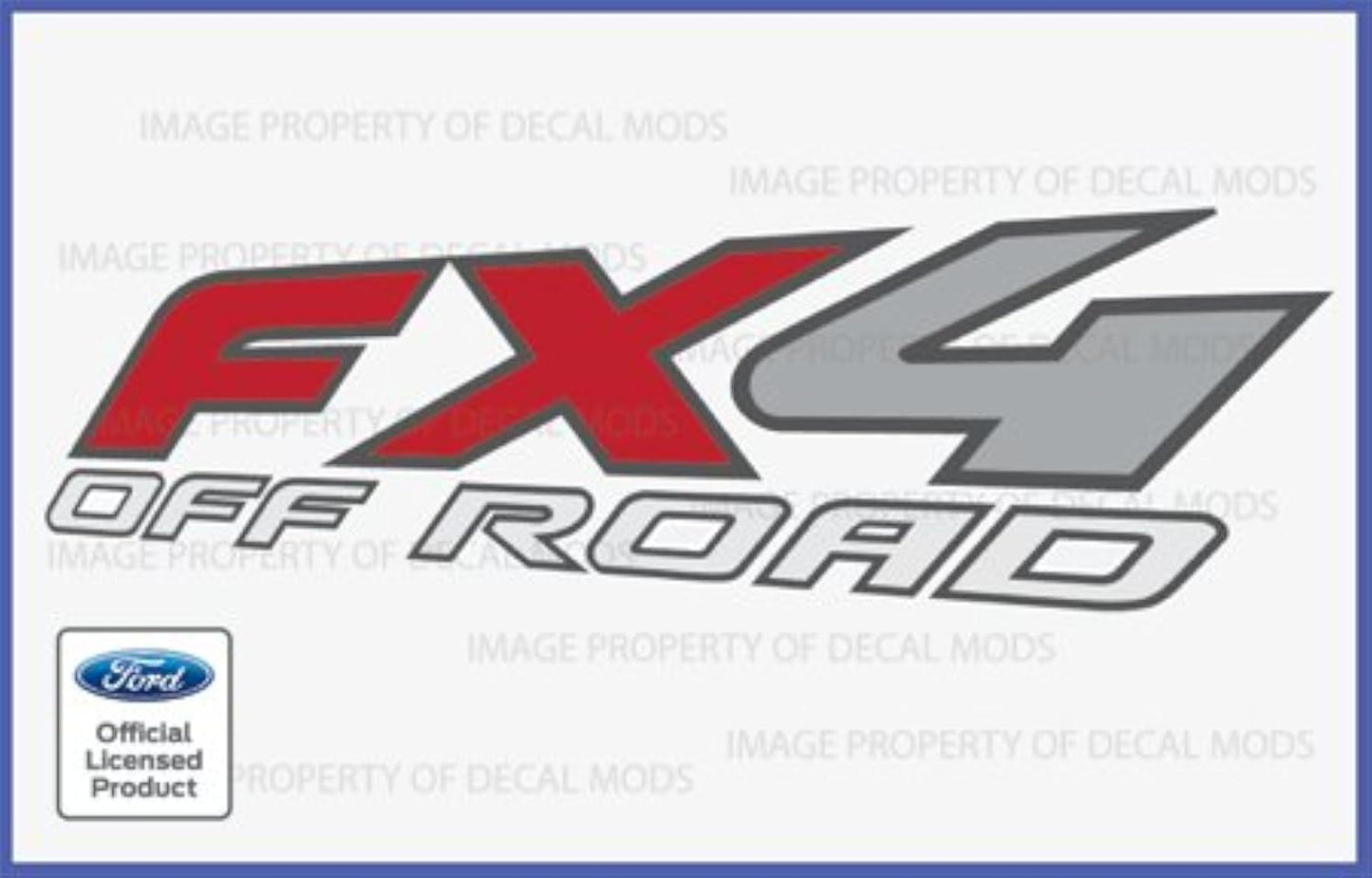 FX4 Off Road Decals Stickers for Ford Super Duty F250 F350 - F (1997-2010) (Set of 2)