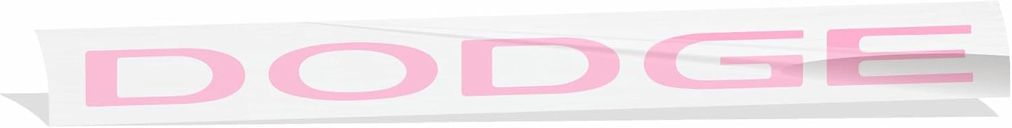 Dodge Grille Emblem Overlay Decal Sticker 2013-2023 Charger - (Color: Pink)