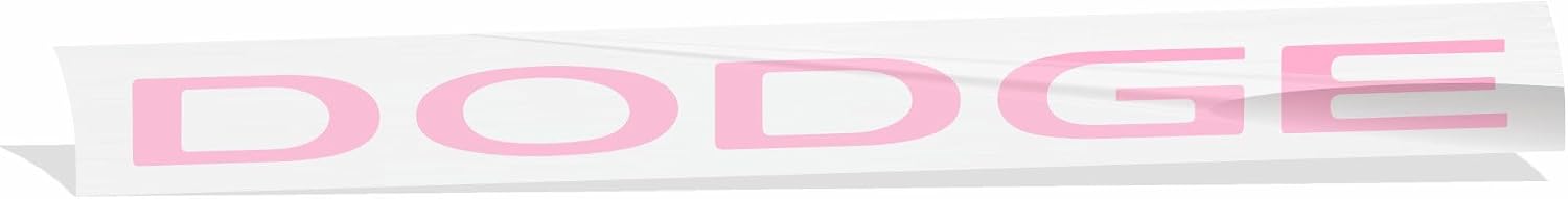 Dodge Grille Emblem Overlay Decal Sticker 2013-2023 Charger - (Color: Pink)