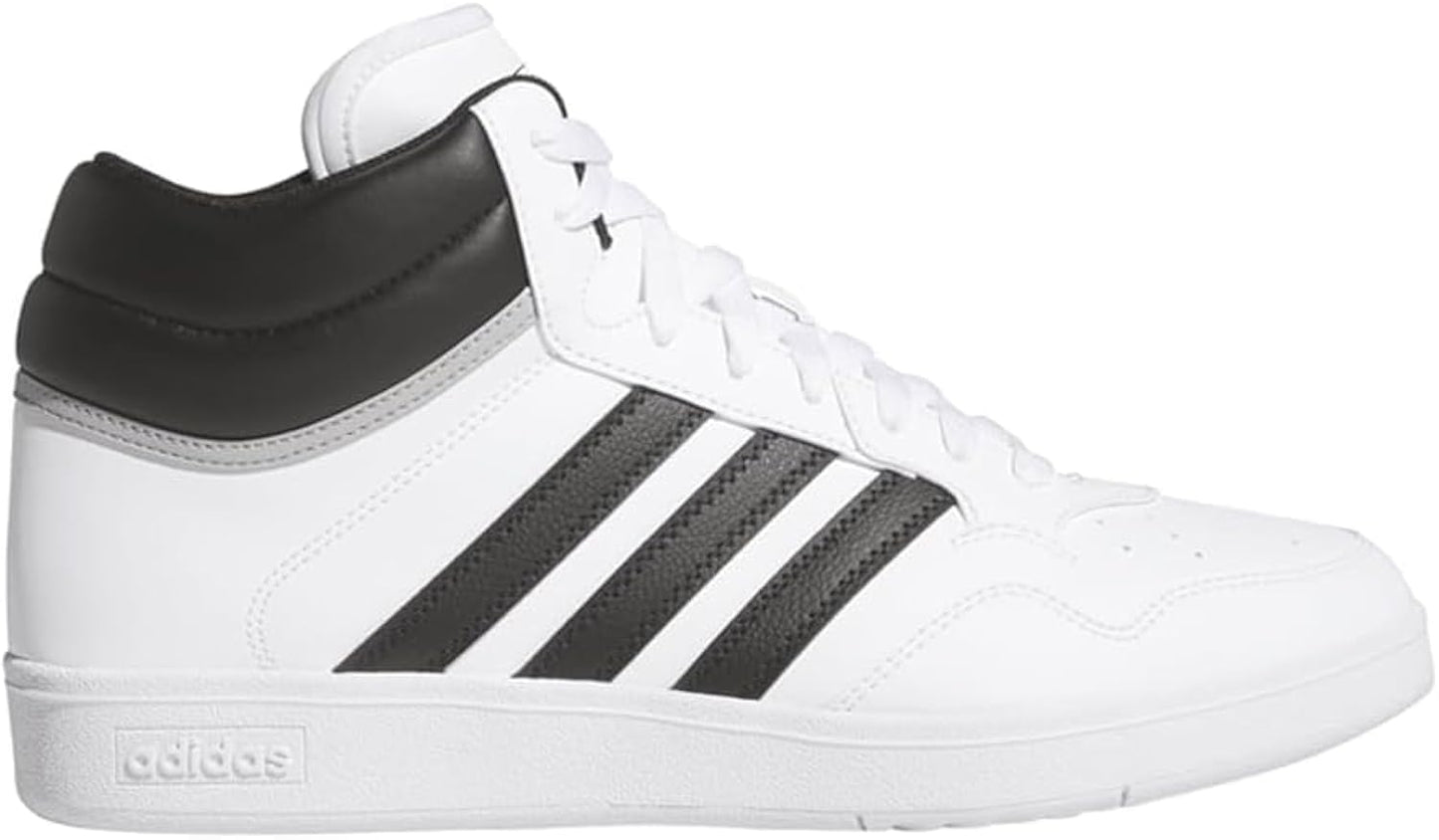 Unisex Hoops 4.0 Mid Top Basketball Shoes White/White/Grey 11.5 Medium