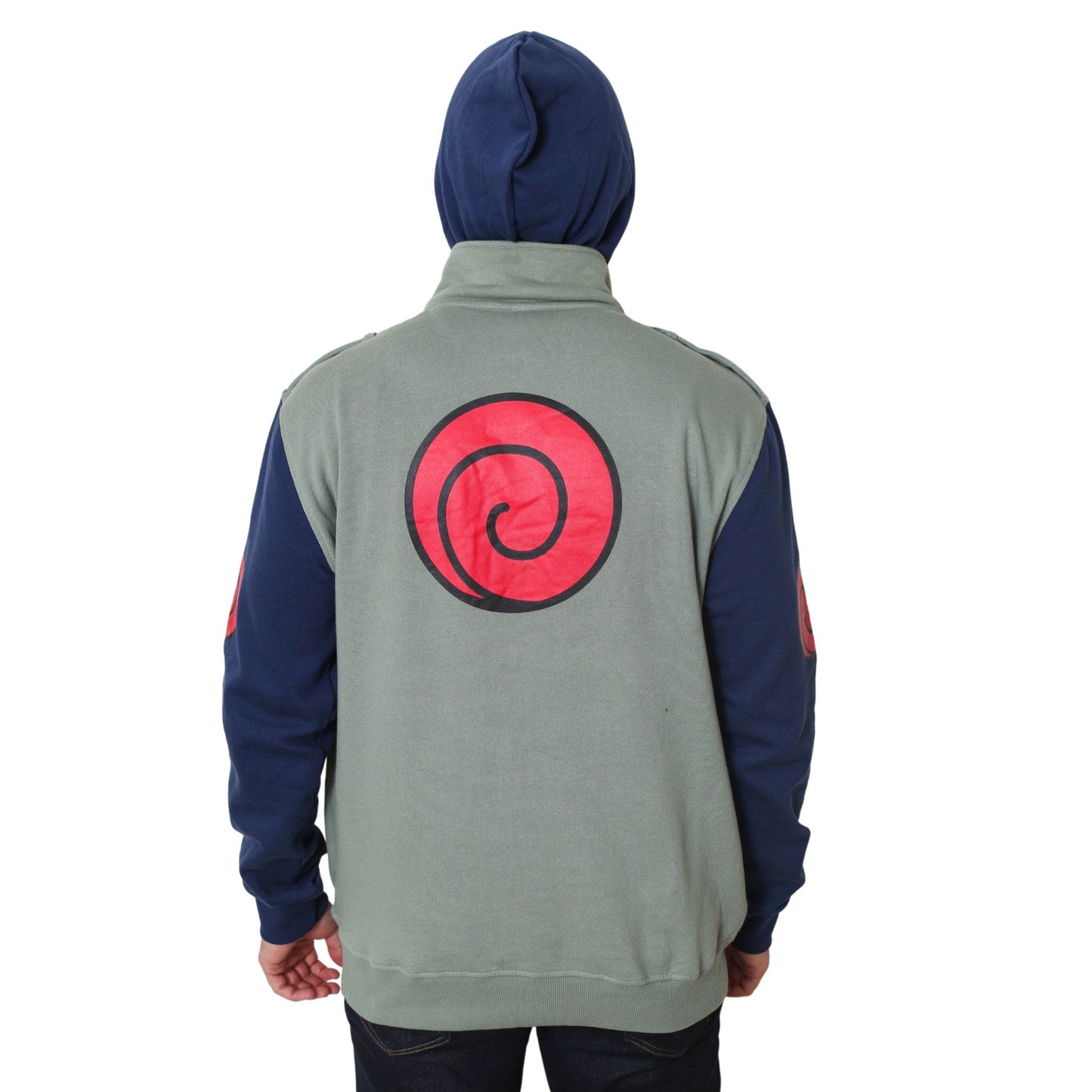 Naruto Shippuden Kakashi Hatake Cosplay Military Style Hoodie With Headband