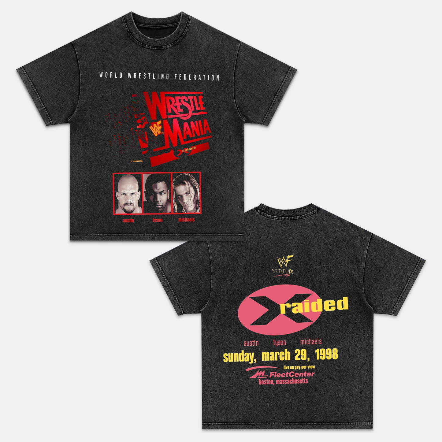 WRESTLEMANIA 14 ON SHAKA TEE - clothing by TeeHivey.com (Image 1)