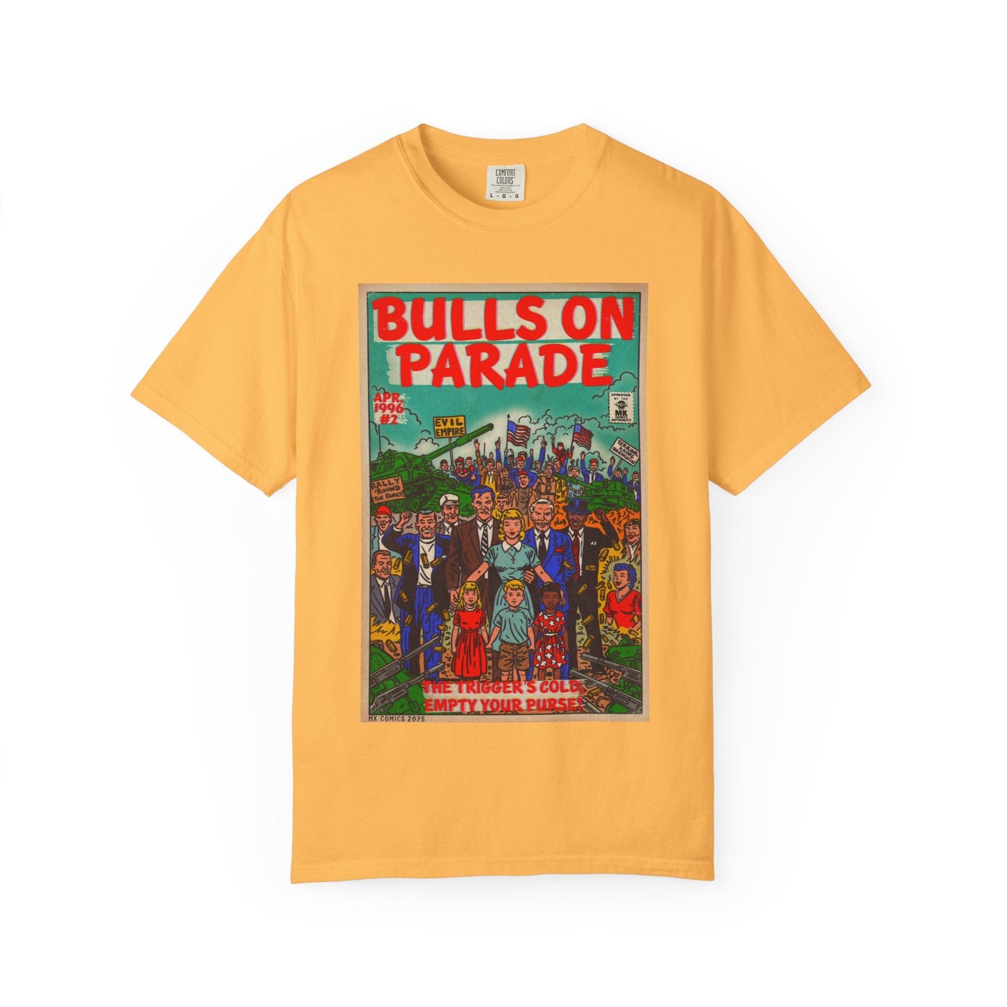 Bulls Parade - Unisex Garment-Dyed T-shirt