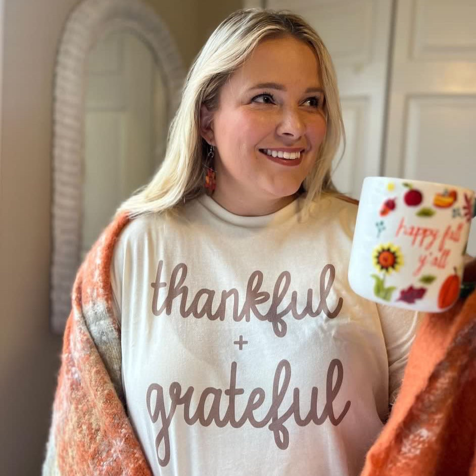 Thankful + Grateful - clothing by TeeHivey.com (Image 1)