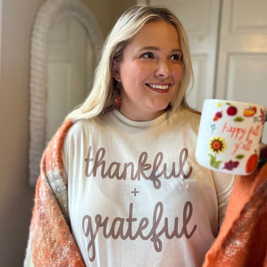 Thankful + Grateful - clothing by TeeHivey.com (Image 1)