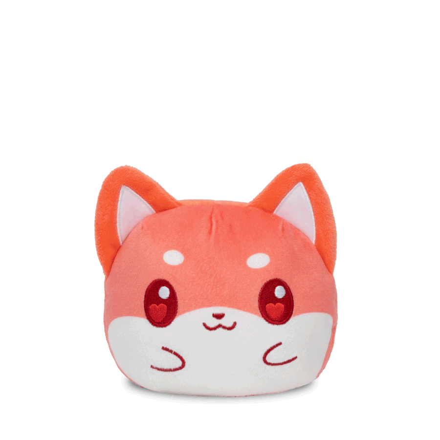 Valentine Present Shiba 4" Reversible Plushie