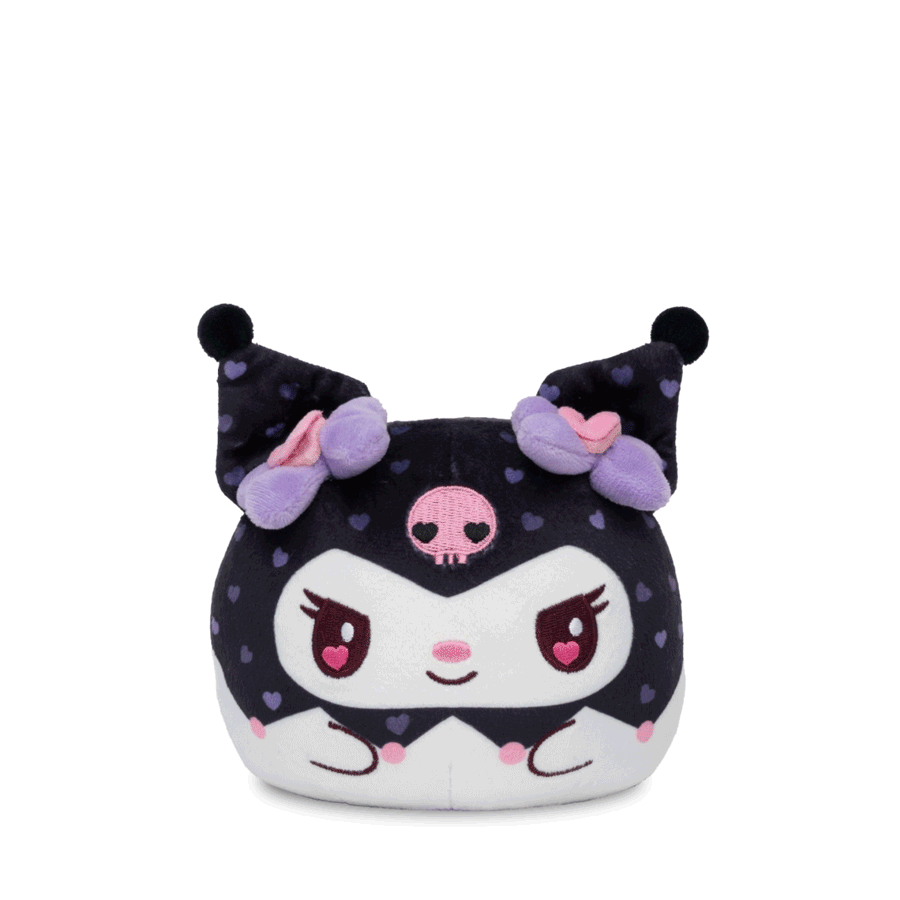 Valentine Present Kuromi 4" Reversible Plushie