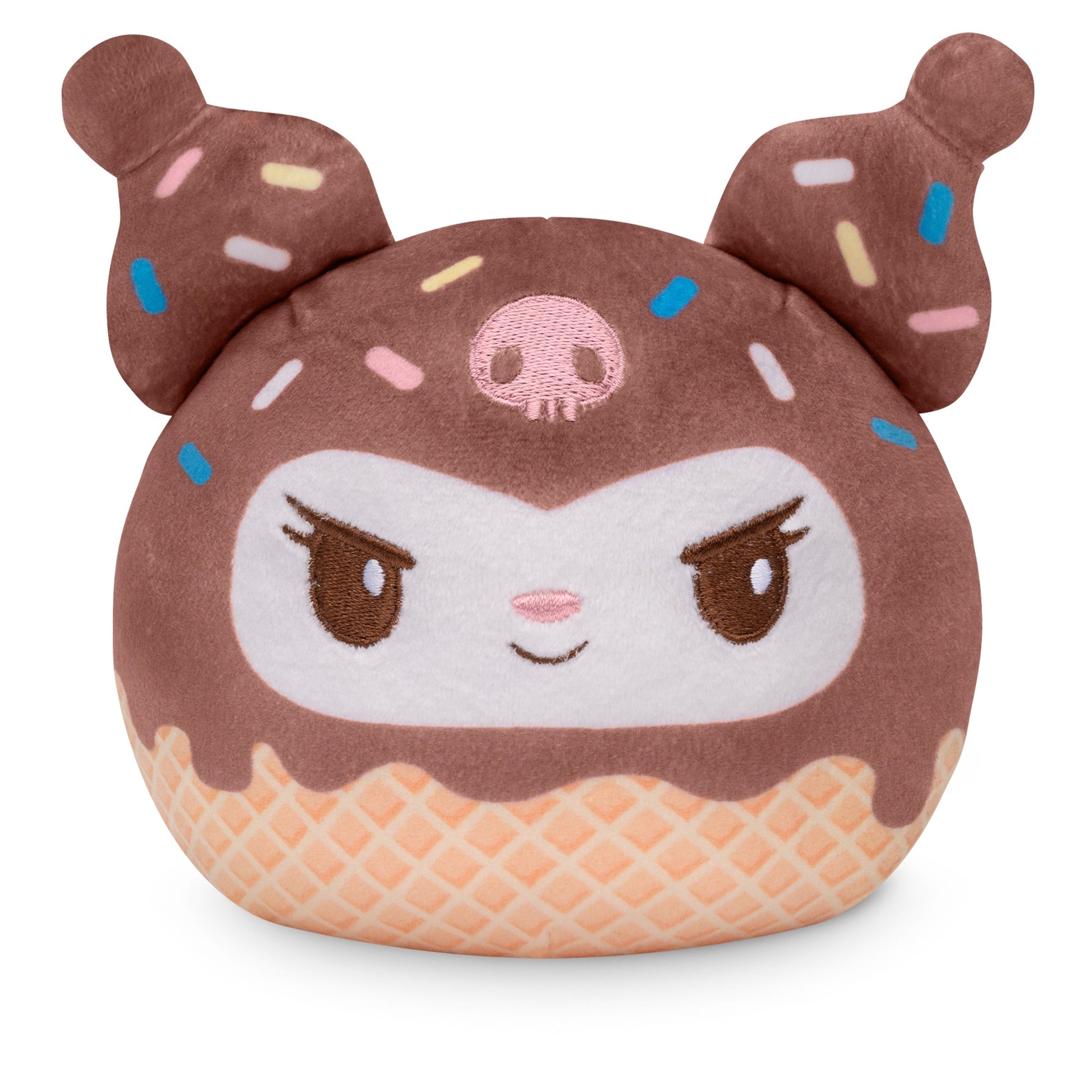 Kuromi Ice Cream Cone 4” Reversible Plushie