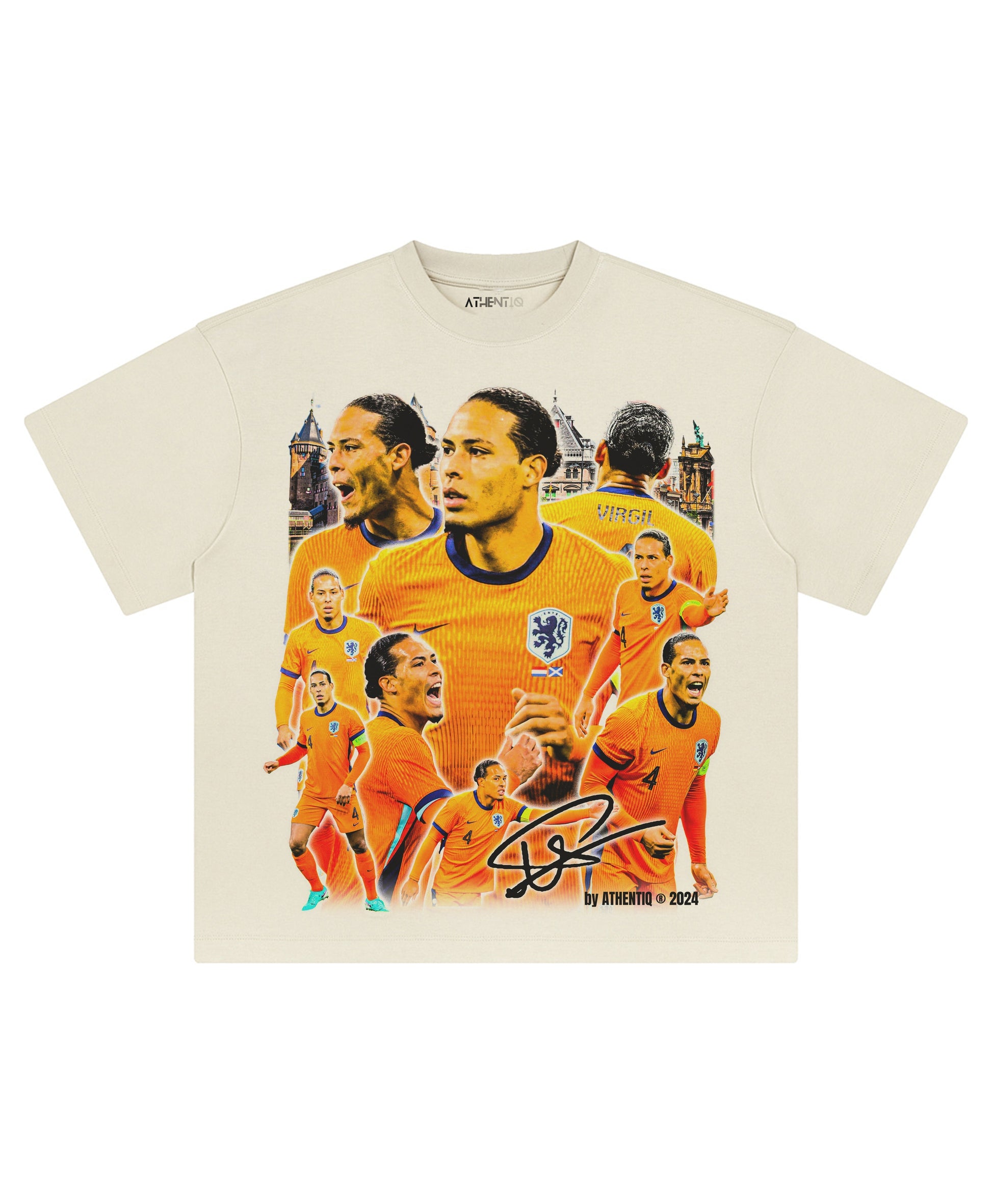 VIRGIL VAN DIJK NETHERLANDS TEE - clothing by TeeHivey.com (Image 1)
