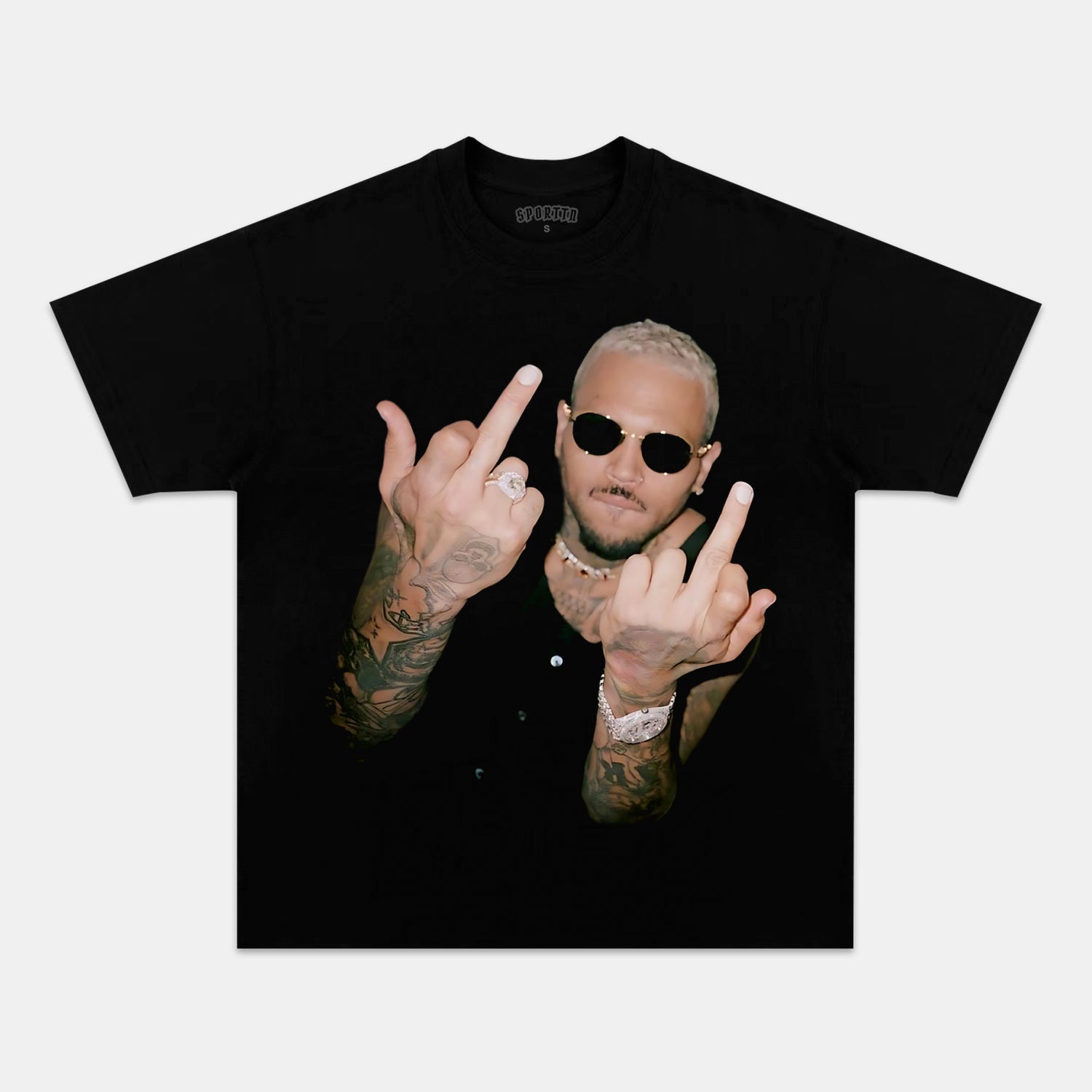 CHRIS BROWN NEW02 TEE Style001 - clothing by TeeHivey.com (Image 1)