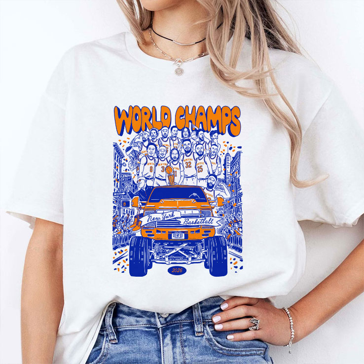 World Champs New York Basketball 2026 Championship Celebration T Shirt