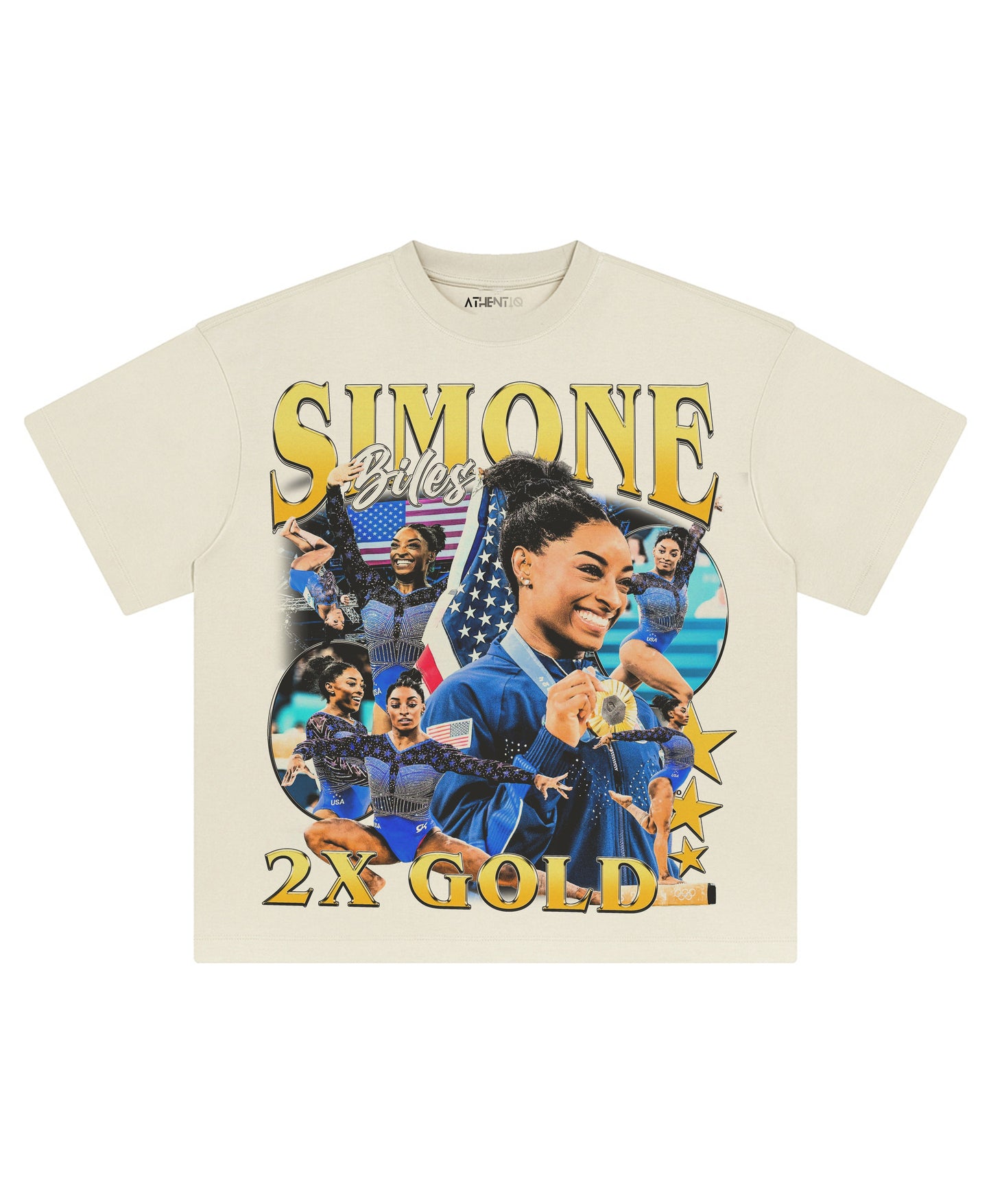 SIMONE BILES PARIS 2024 TEE - clothing by TeeHivey.com (Image 1)