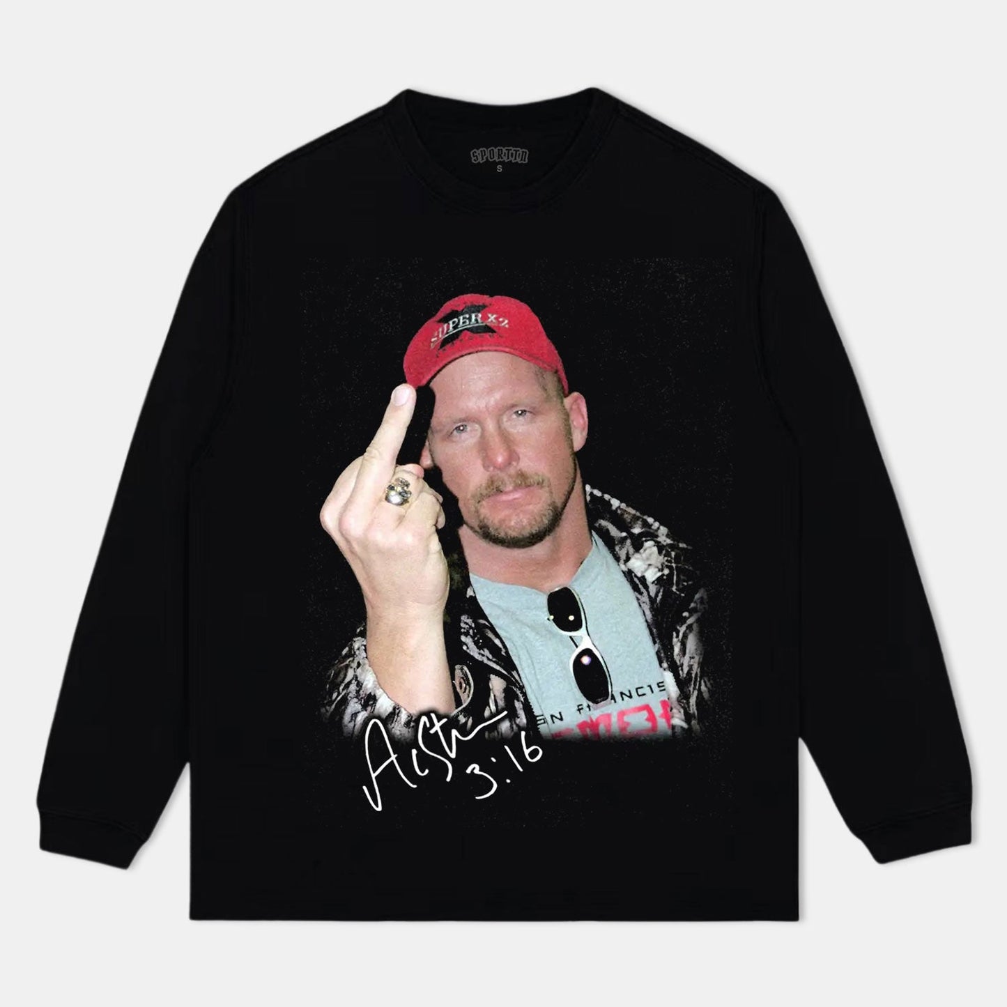 STONE COLD STEVE AUSTIN LONG SLEEVE | HOODIES