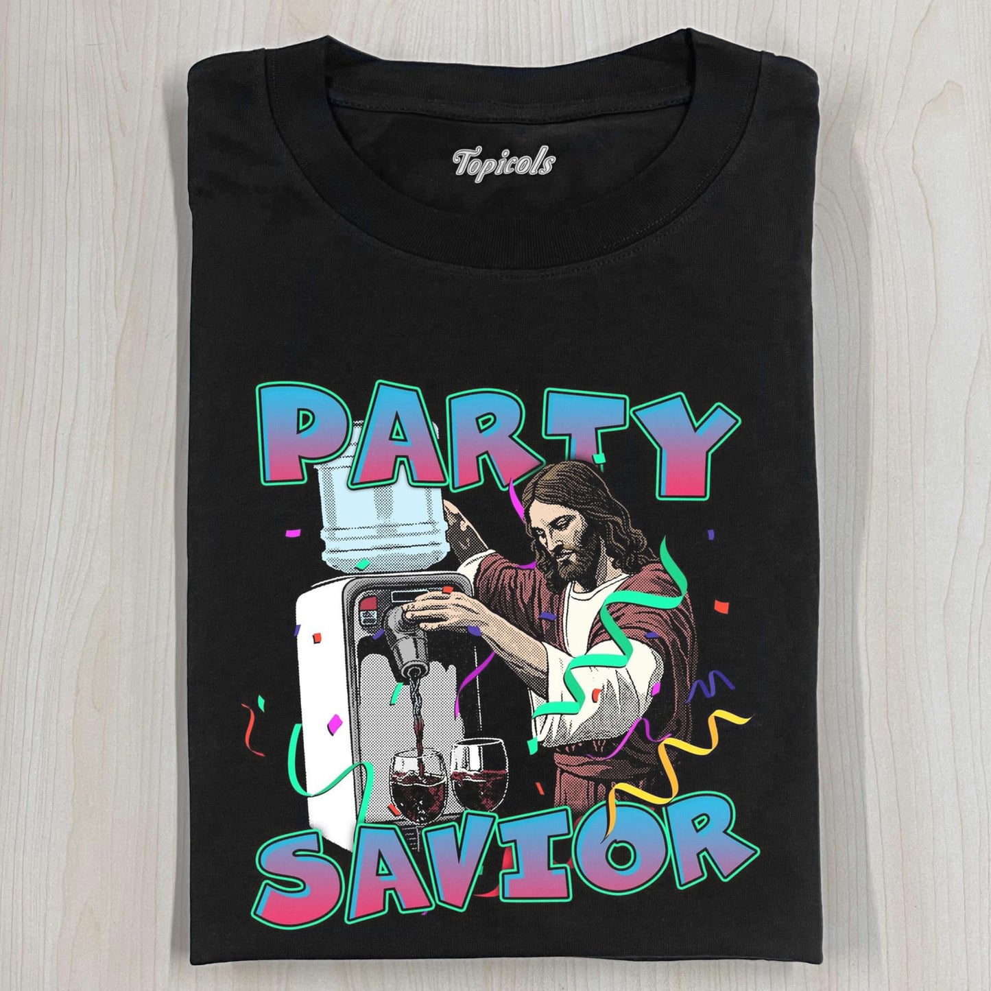 TIS THE SEASON TO TURN WATER INTO WINE TEE - clothing by TeeHivey.com (Image 4)