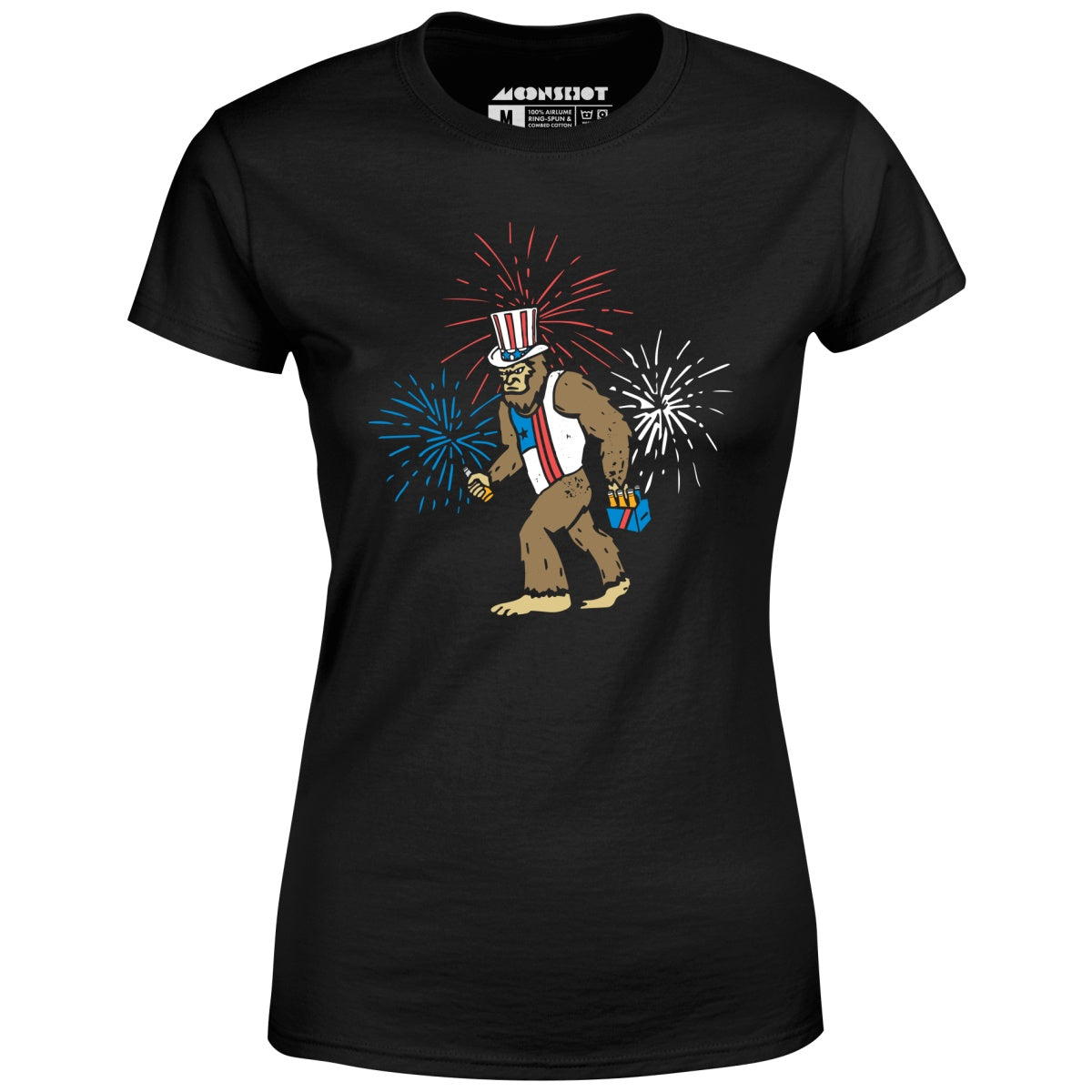 4th of July Bigfoot - Women's T-Shirt