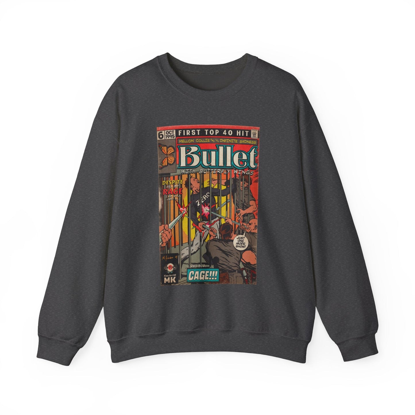 Bullet With Butterfly Wings - Unisex Heavy Blendâ„¢ Crewneck Sweatshirt