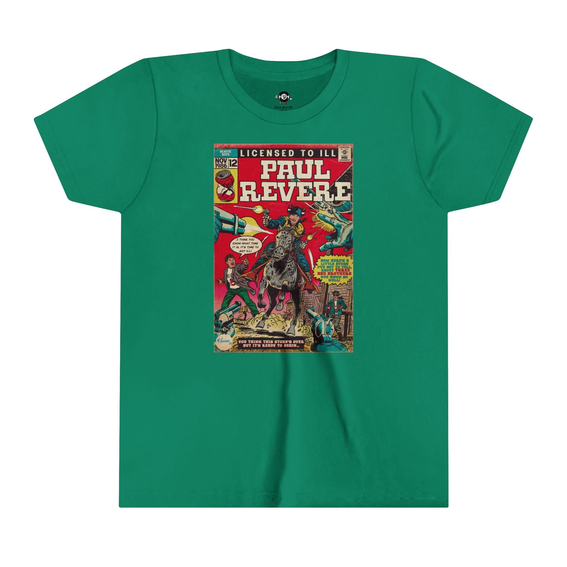 KIDS - Paul Revere - Youth Short Sleeve Tee - clothing by TeeHivey.com (Image 5)