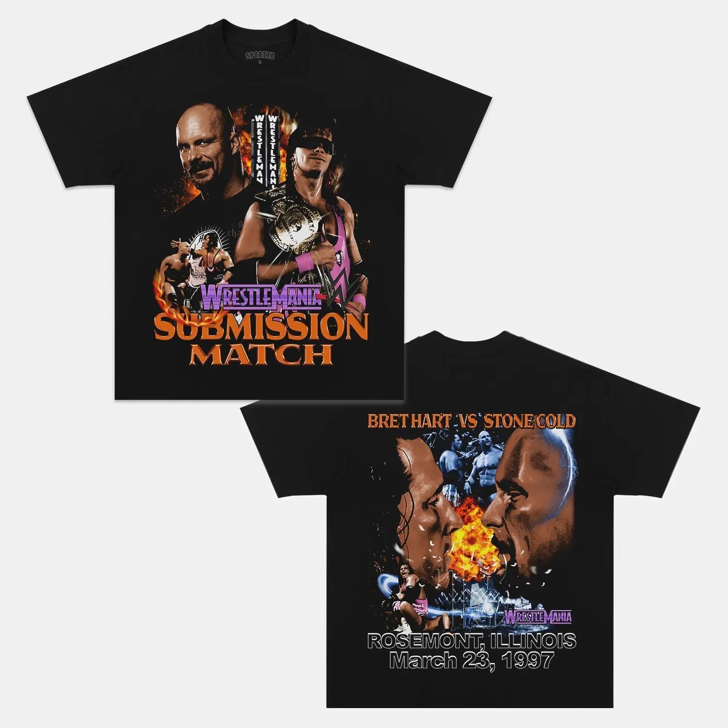 WRESTLEMANIA 13 TEE - clothing by TeeHivey.com (Image 1)