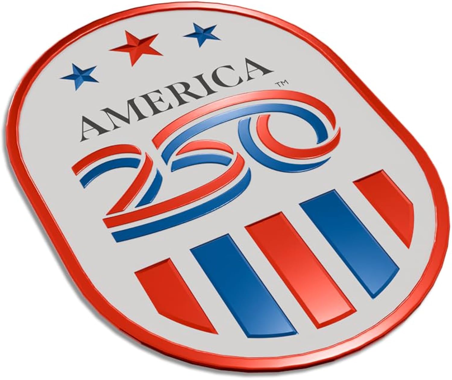 Official America 250th Stars & Stripes Emblem (Red)