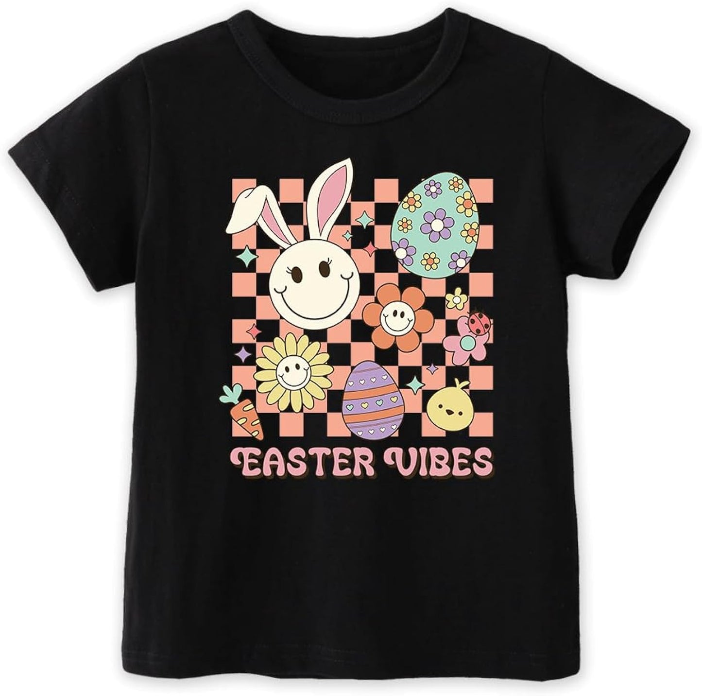 Toddler Shirts for Boys Grils Kids,Short-Sleeve Kids' Easter Shirts – Fun & Cute Designs Easter Shirt, 2-6T