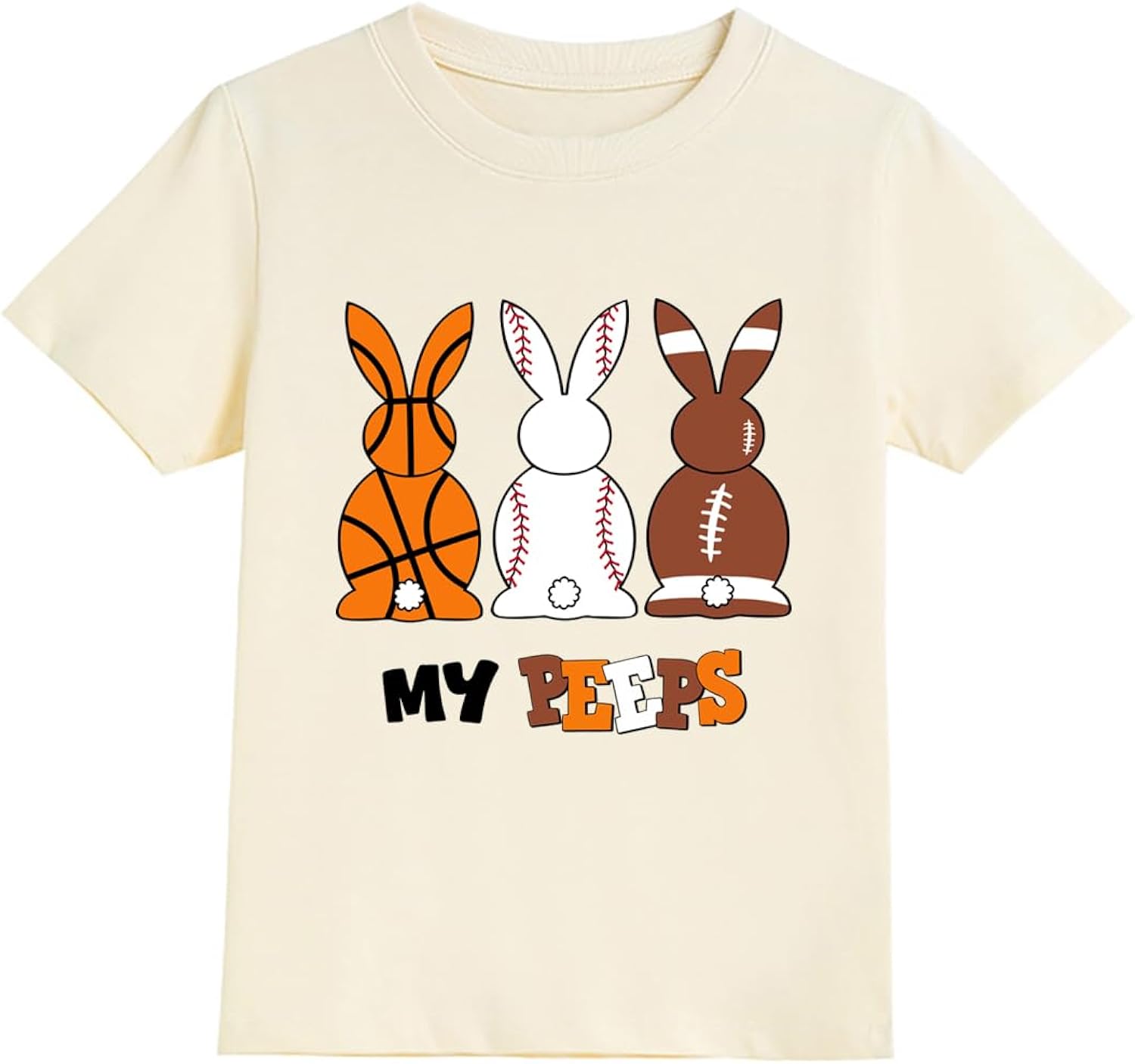 Kids Easter Shirt for Boys Bunny T-Shirts Chilling with My Peeps Tees Toddler Hip Hop Tops Egg Hunts Outfit Size 2-9T
