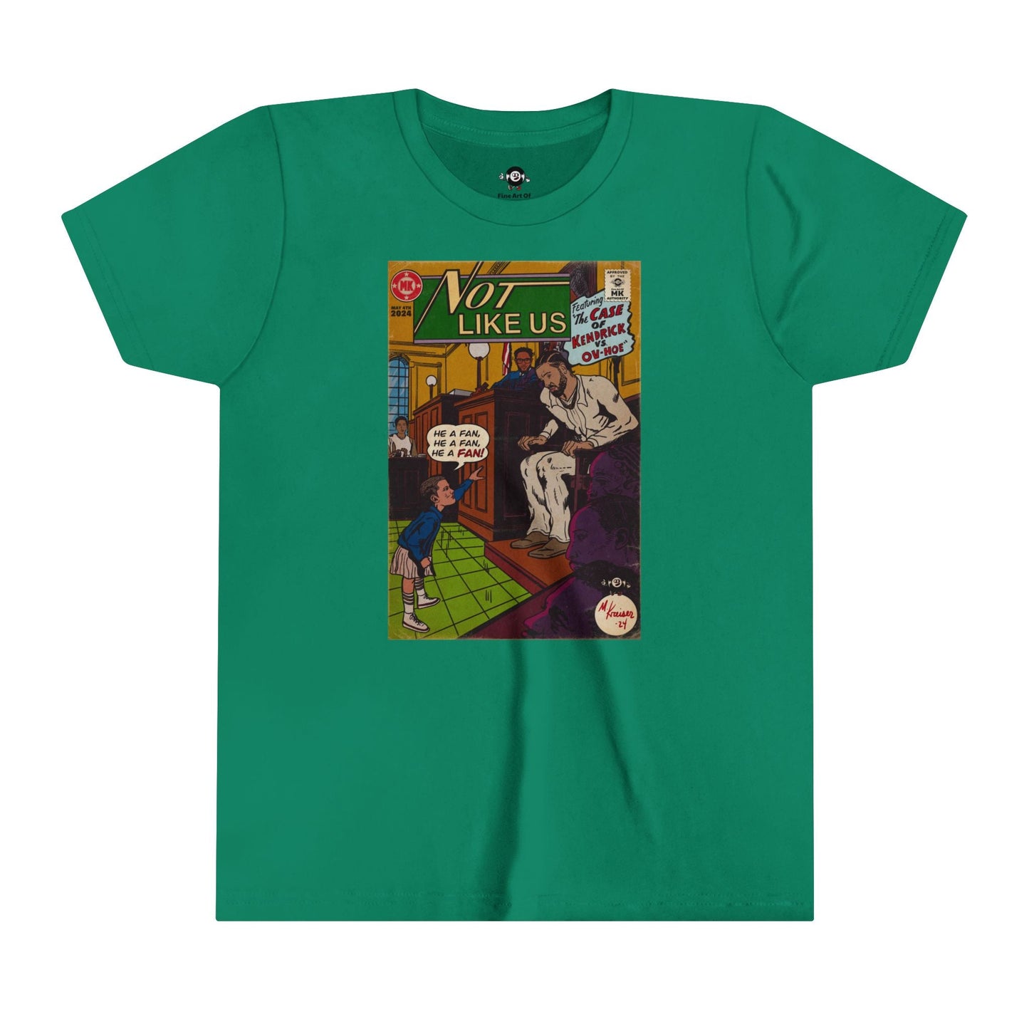 KIDS - Not Like Us - Youth Short Sleeve Tee - clothing by TeeHivey.com (Image 5)