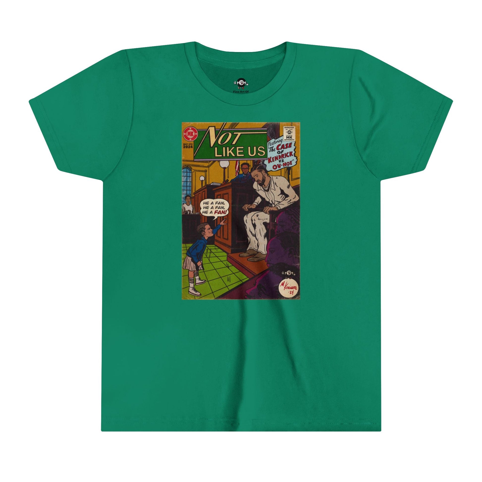 KIDS - Not Like Us - Youth Short Sleeve Tee - clothing by TeeHivey.com (Image 5)