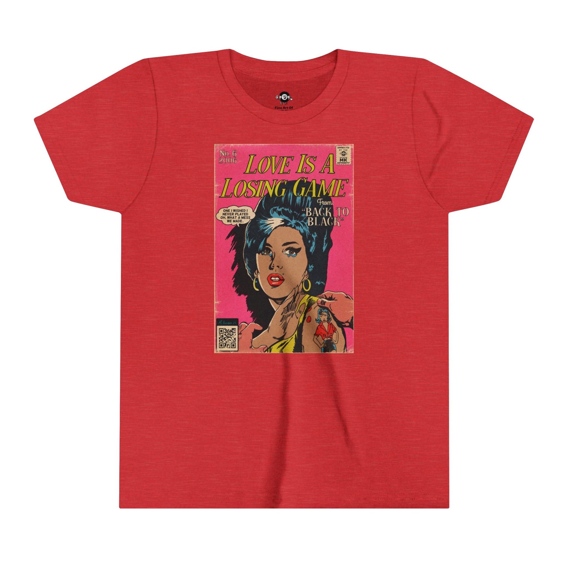 KIDS - Love is a Losing Game - Youth Short Sleeve Tee - clothing by TeeHivey.com (Image 4)