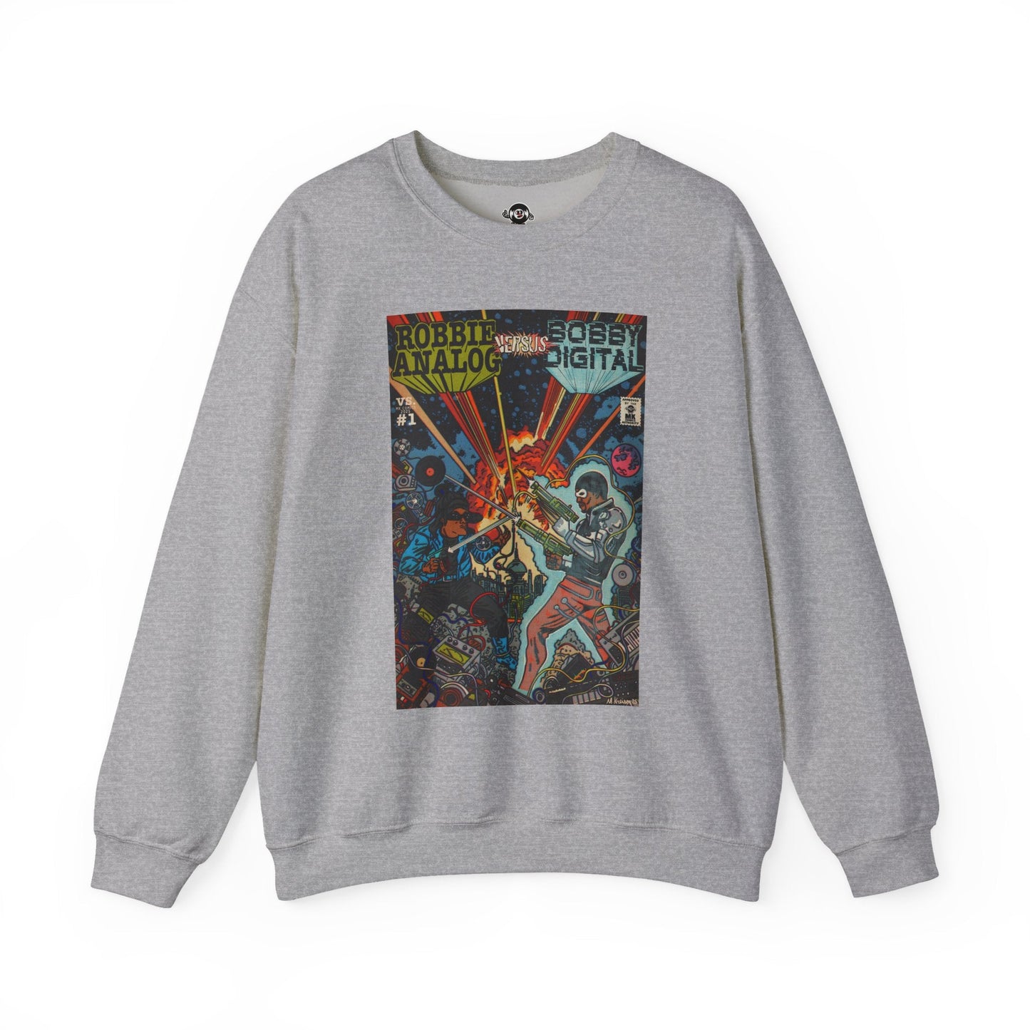 Analog vs. Digital - Unisex Heavy Blendâ„¢ Crewneck Sweatshirt