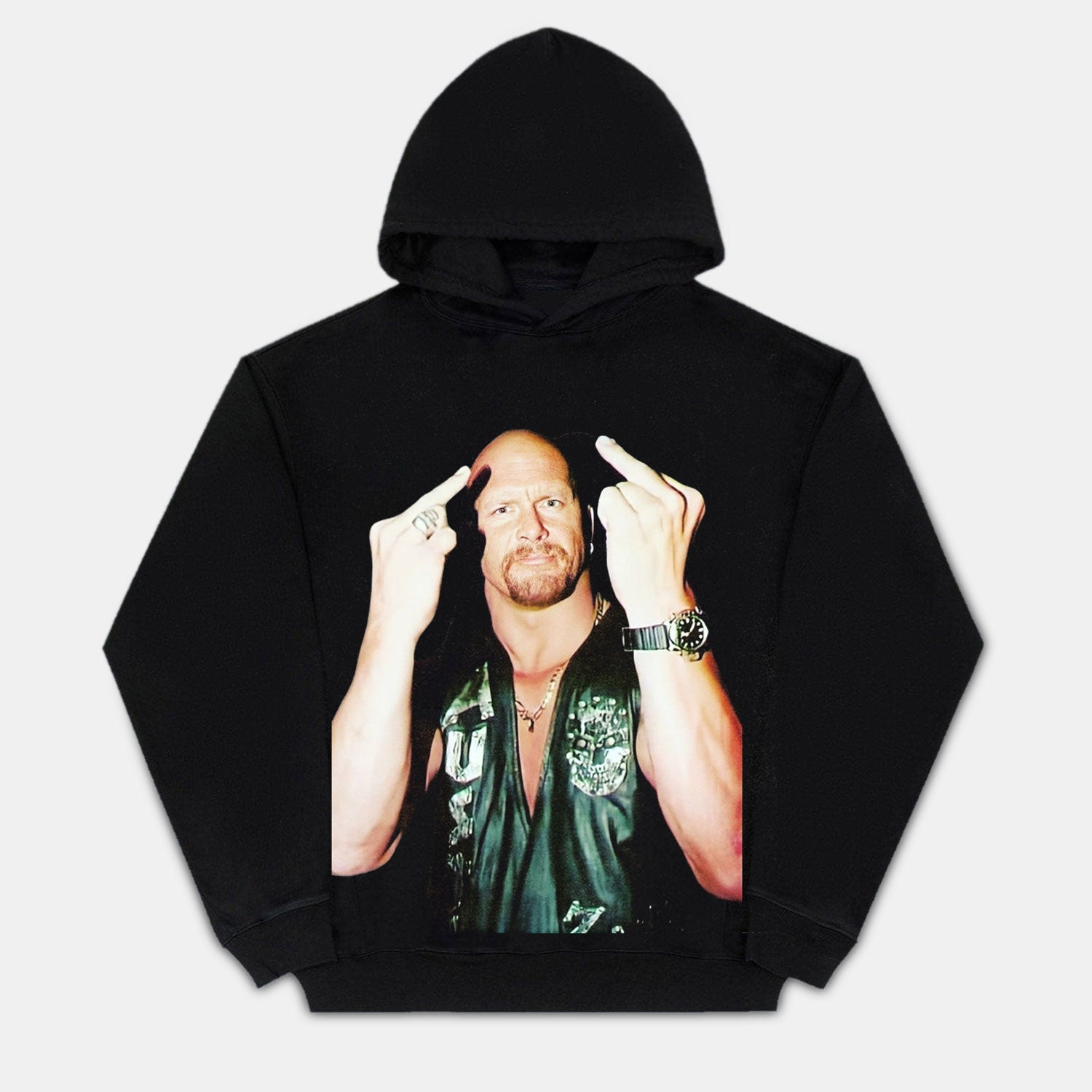 STONE COLD STEVE AUSTIN LONG SLEEVE | HOODIES Style003 - clothing by TeeHivey.com (Image 2)