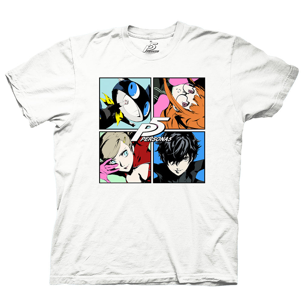 Persona 5 Character Four Up Adult T-Shirt - clothing by TeeHivey.com
