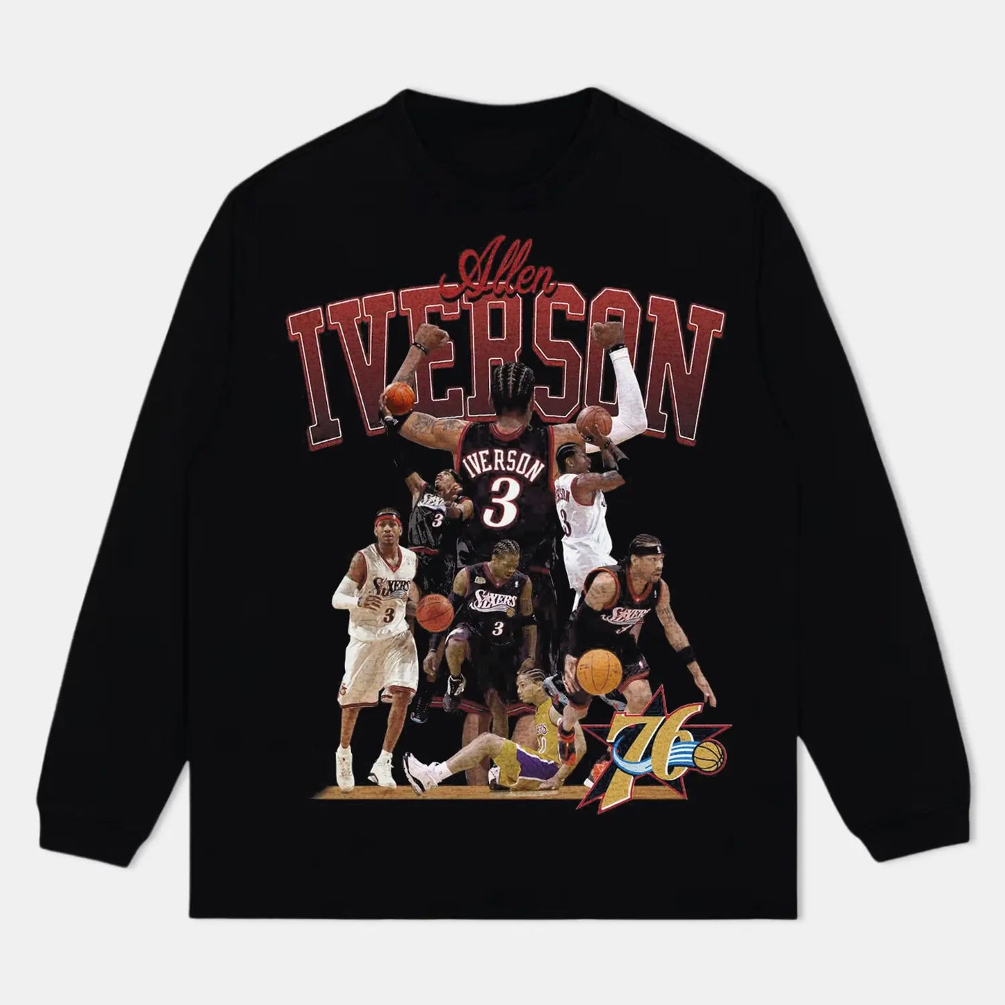 AI& ALLEN IVERSON& ANSWER LONG SLEEVE TEE 1 Style001