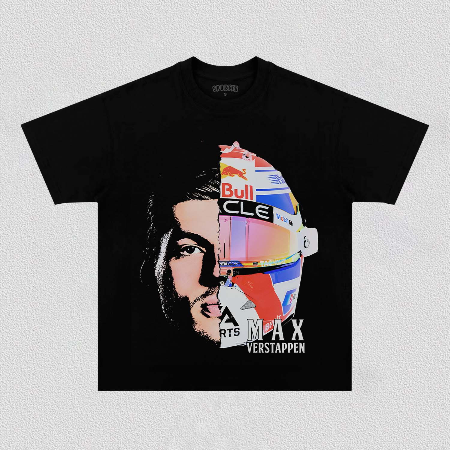 MAX VERSTAPPEN BIG FACE TEE - clothing by TeeHivey.com (Image 1)