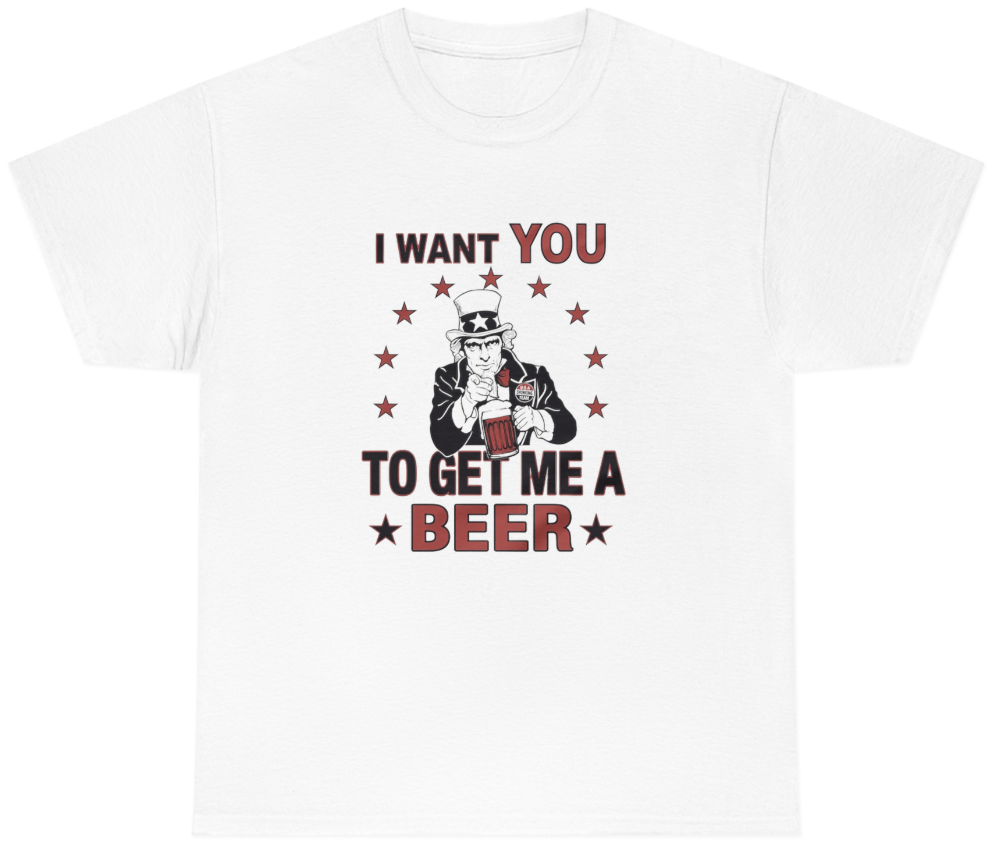I Want You To Get Me A Beer Tee - clothing by TeeHivey.com (Image 1)