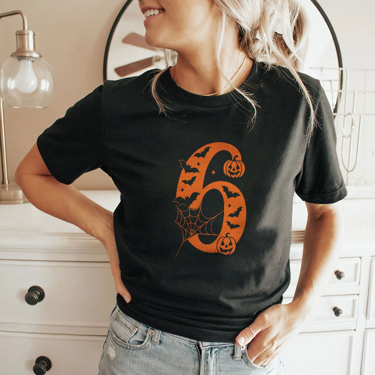 6 7 Halloween Couple T Shirt