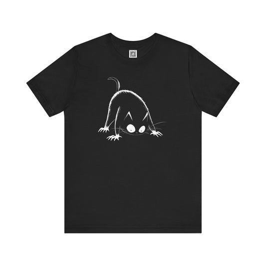 Playful Cat Graphic Tee Style024