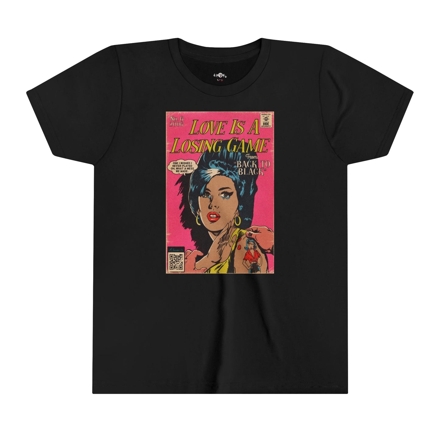 KIDS - Love is a Losing Game - Youth Short Sleeve Tee - clothing by TeeHivey.com (Image 2)