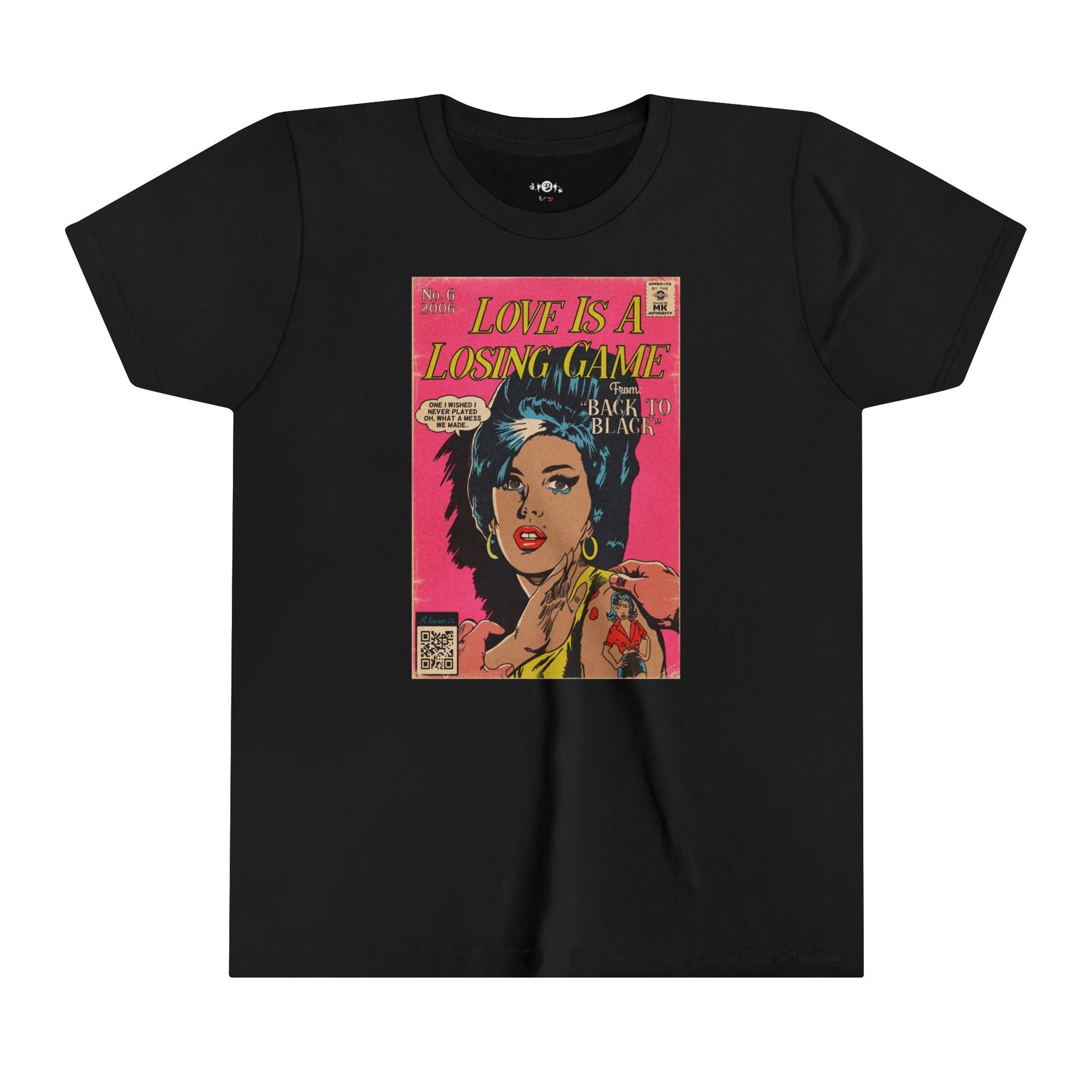 KIDS - Love is a Losing Game - Youth Short Sleeve Tee - clothing by TeeHivey.com (Image 2)