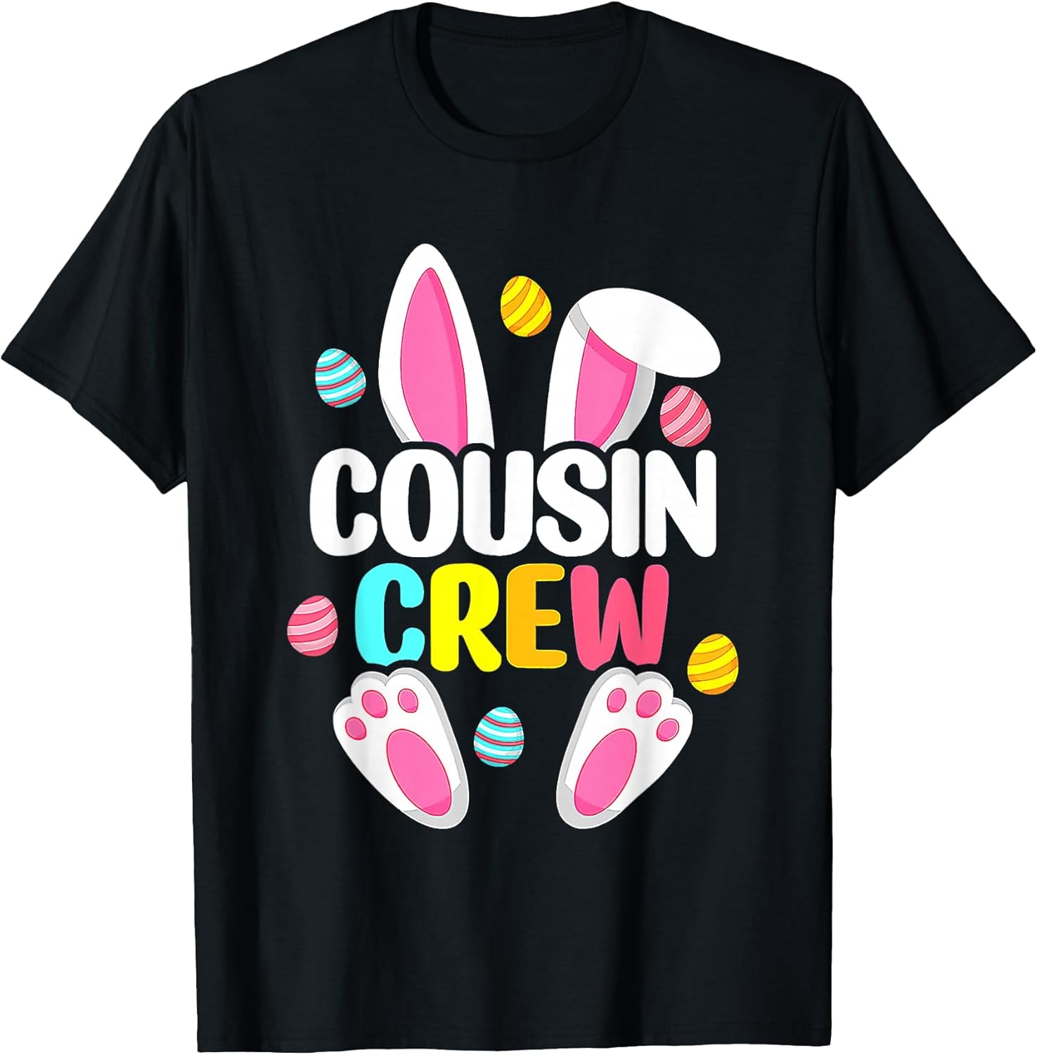 Cousin Crew Bunny Family Matching Easter Boys Girls T-Shirt
