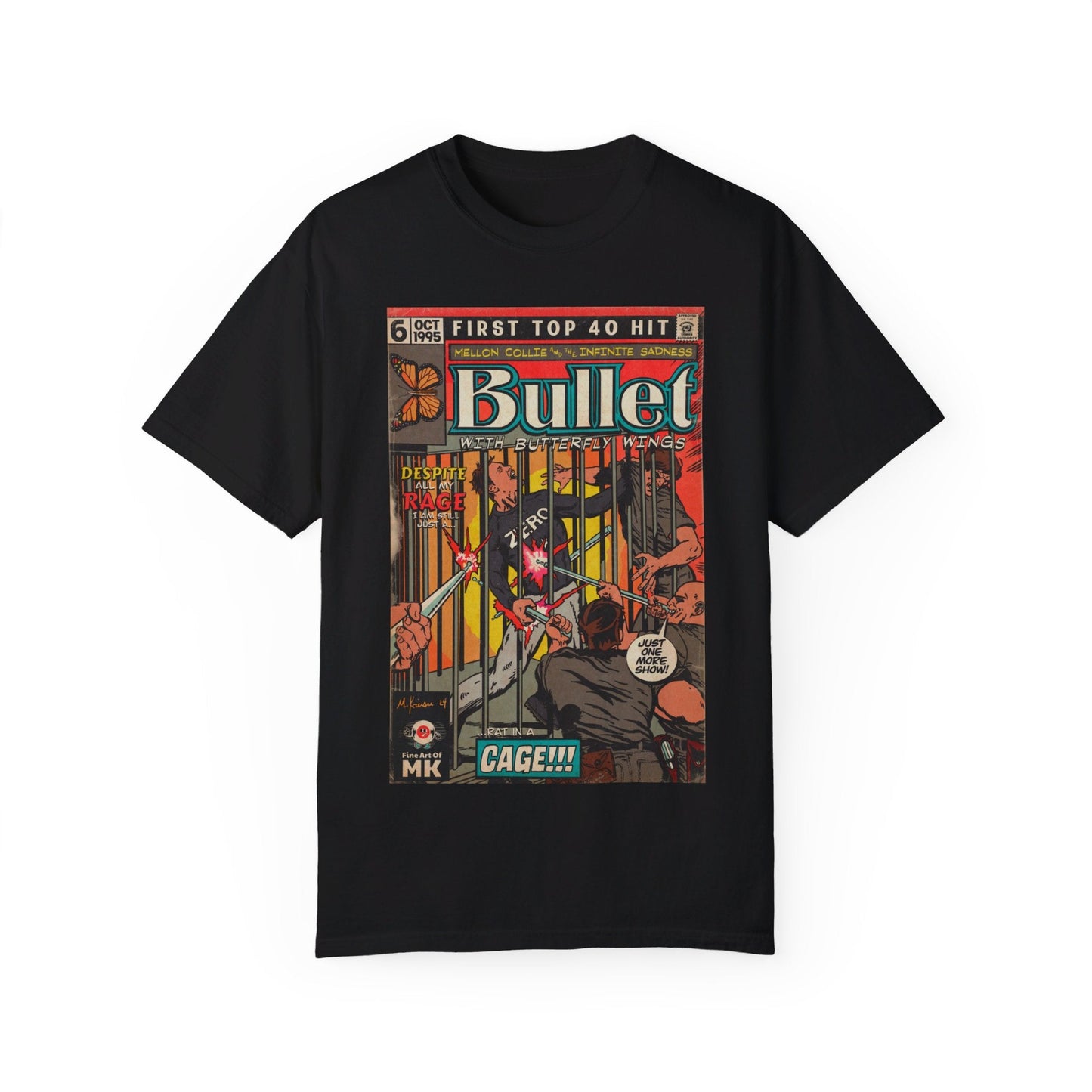 Bullet With Butterfly Wings - Unisex Comfort Colors T-shirt