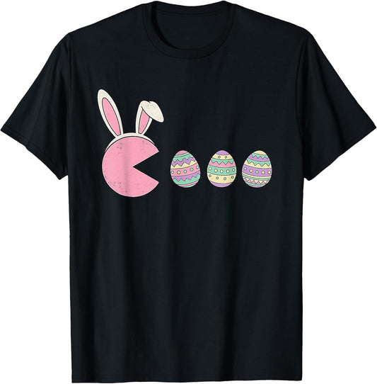 Easter Gaming Bunny Eggs Pixel Video Gamer Men Boy Kid Youth T-Shirt