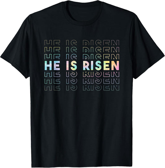 He is Risen Sun Resurrection Easter Christian Men Women Kids T-Shirt