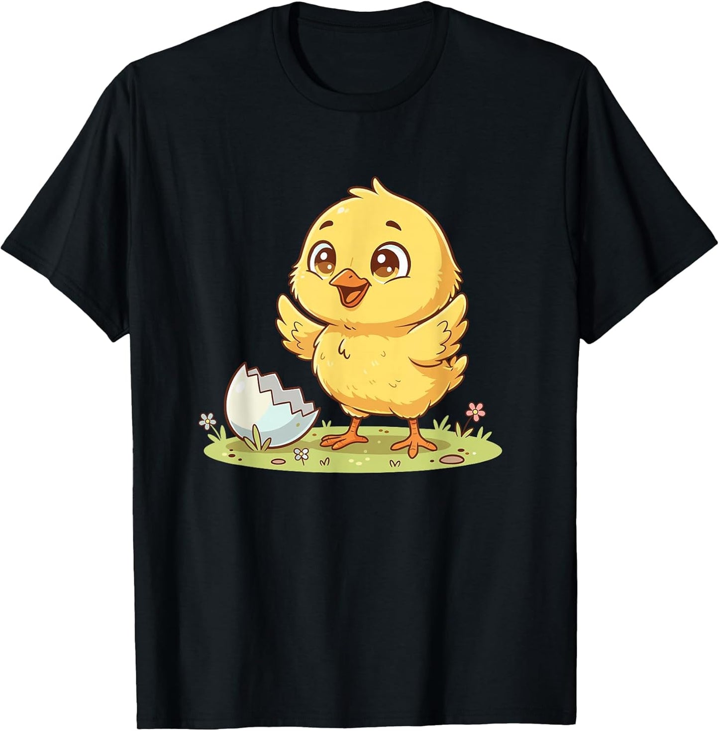 Adorable Easter Baby Chick Hatching Spring Scene T-Shirt