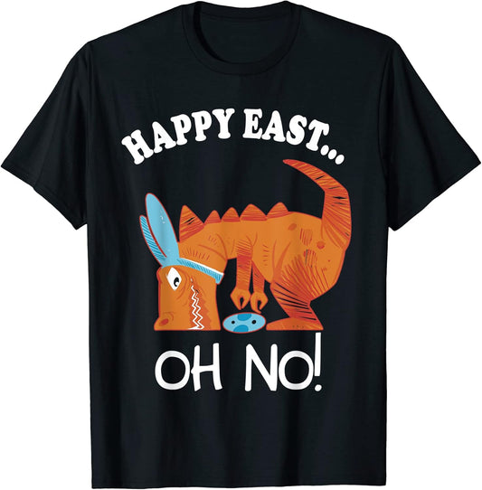 Easter Happy Eas... Oh No Trex Dinosaur T-Shirt