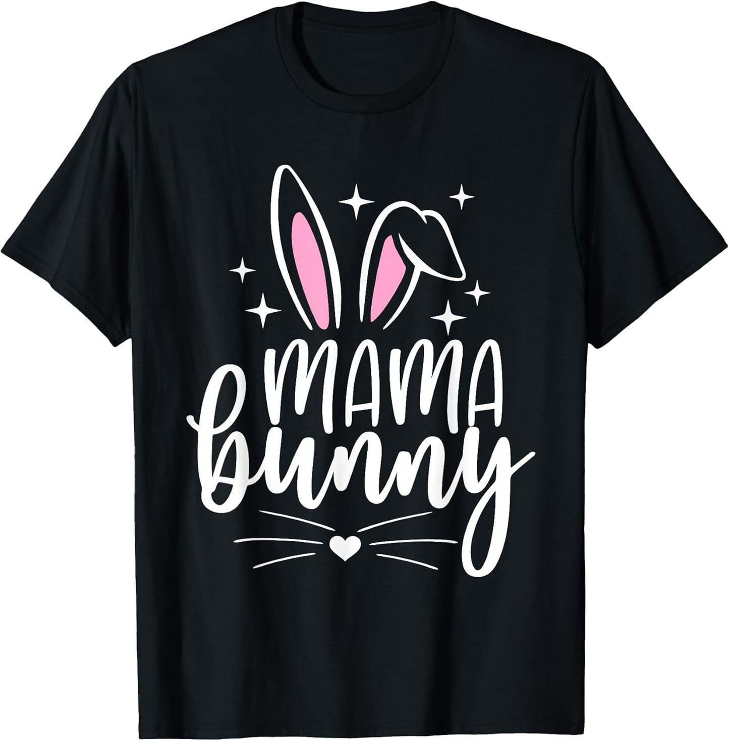 Mama Bunny Shirt Mom Womens Pregnancy Matching Family Easter T-Shirt