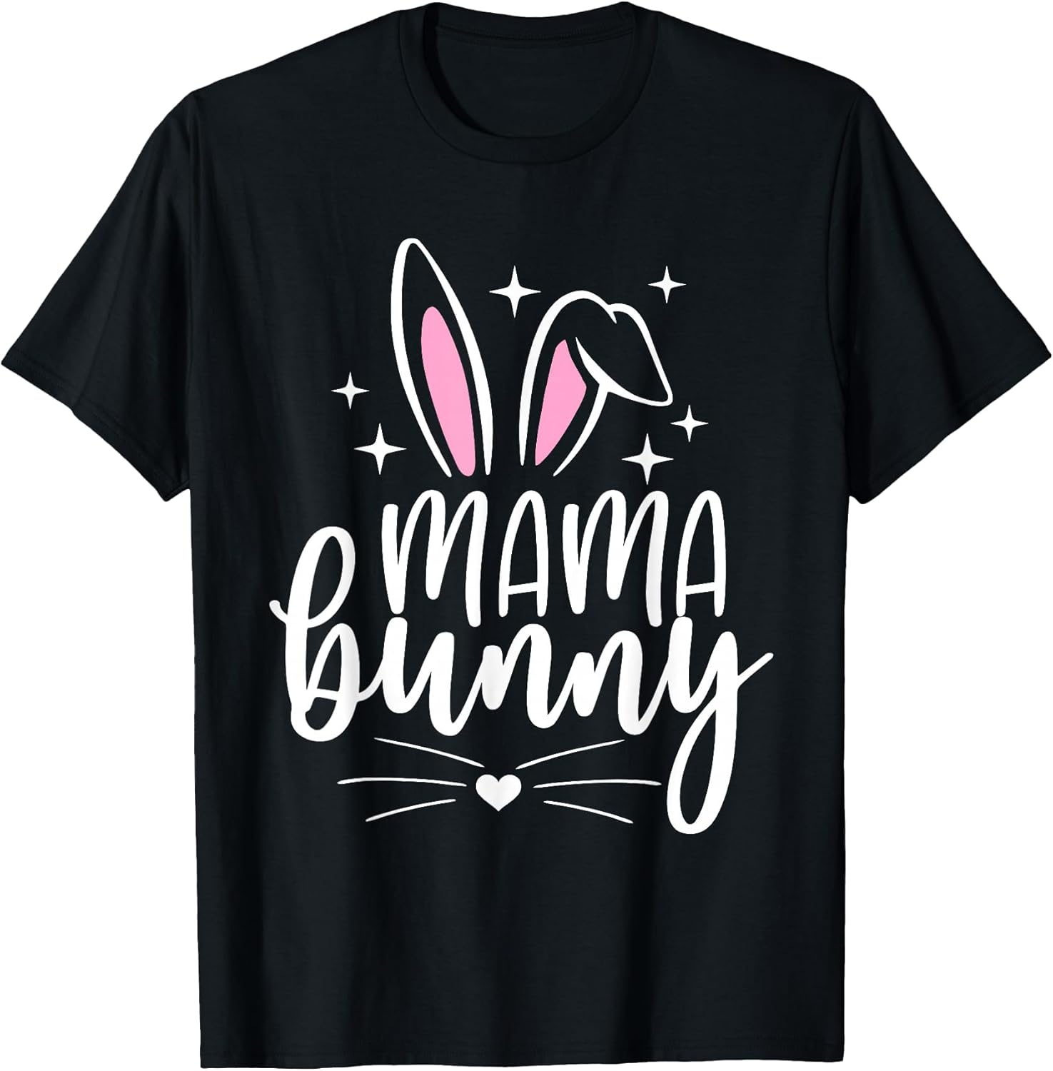 Mama Bunny Shirt Mom Womens Pregnancy Matching Family Easter T-Shirt